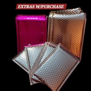 🦋 - LAST ONE: 15ct. Medium Metallic Bubble Mailers 6x8 6x10 8x10